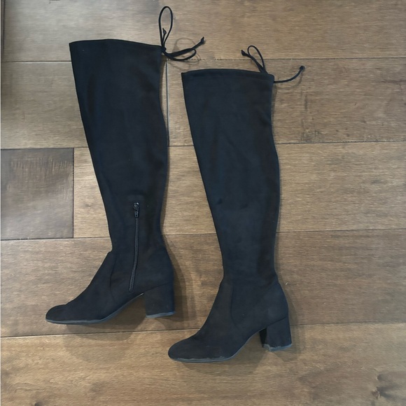GIANI BINI Suede Over the Knee Boots - Picture 3 of 6